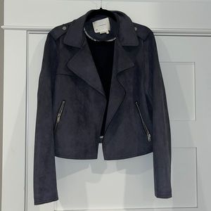 Anthropologie indigo velvet jacket